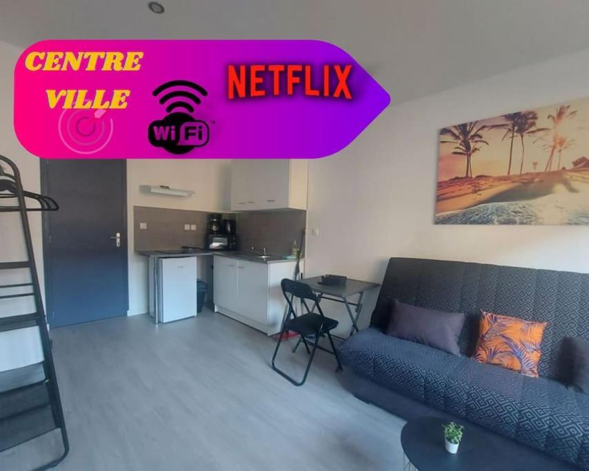 Super Studio Tout Equipe Wifi 2Pers Saint-Quentin  Bagian luar foto
